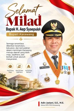 Ketua DPD PKS Karawang Ucapkan Selamat Milad untuk Bupati Aep Syaepuloh