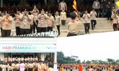 Pimpin Apel Hari Pramuka ke-65, Bupati Anton Tegaskan Pramuka Harus Jadi Wadah Pembentukan Karakter dan Kemandirian Generasi Muda Rohul